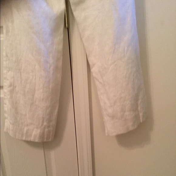 Gap LIKE NEW white linen pants size 2 - Picture 6 of 7
